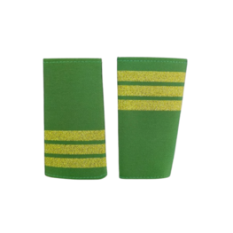 RELA EPAULETTE GREEN 3 BAR
